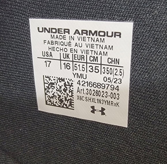 Under Armour Ignite Pro Slide Sandal Slip-on Bkack And White Mens Size 17 - Picture 6 of 9